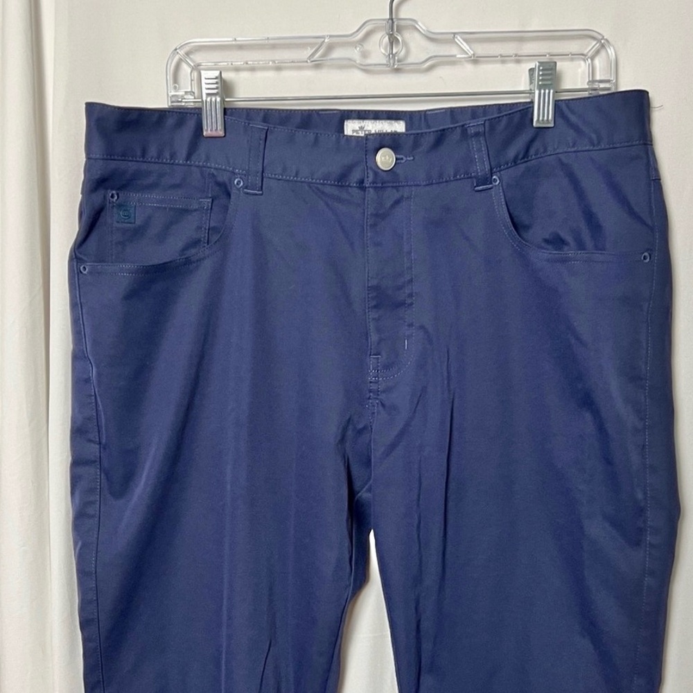 Peter Millar Men's Navy Performance Pants Size 35 - Picture 3 of 8